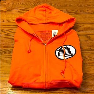 Dragonball Z Kami Symbol Zip-Up Hoodie - Orange